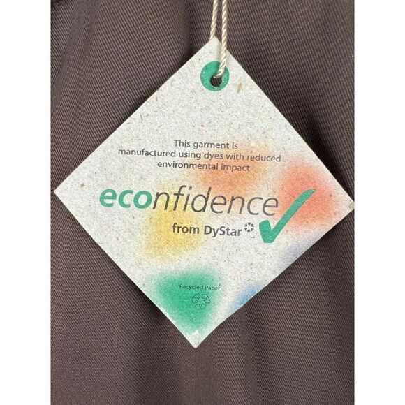 Living Planet Cotton Pants 12 Brown Womens Eco Organic Stretch Wide Leg New - Picture 5 of 7